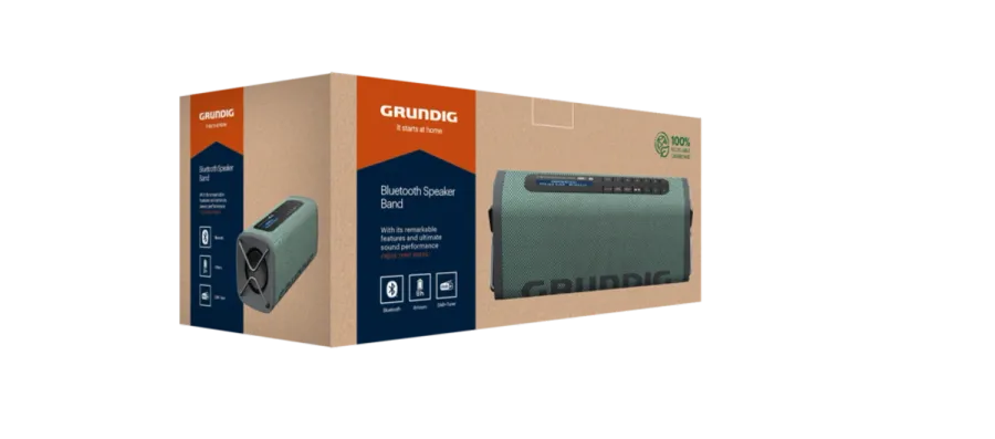Grundig Band BT Hoparlör Yeşil Hoparlör