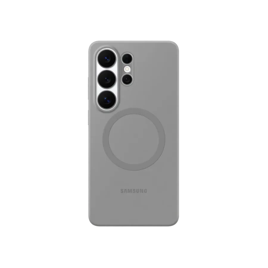 Samsung Glxy S26 Ultra Silkon Klıf Gri Telefon Kılıfı